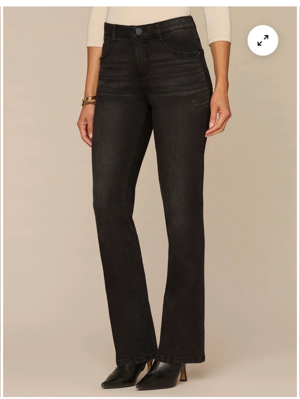 Democracy Black Boot Cut Jeans - Picture 2 of 7